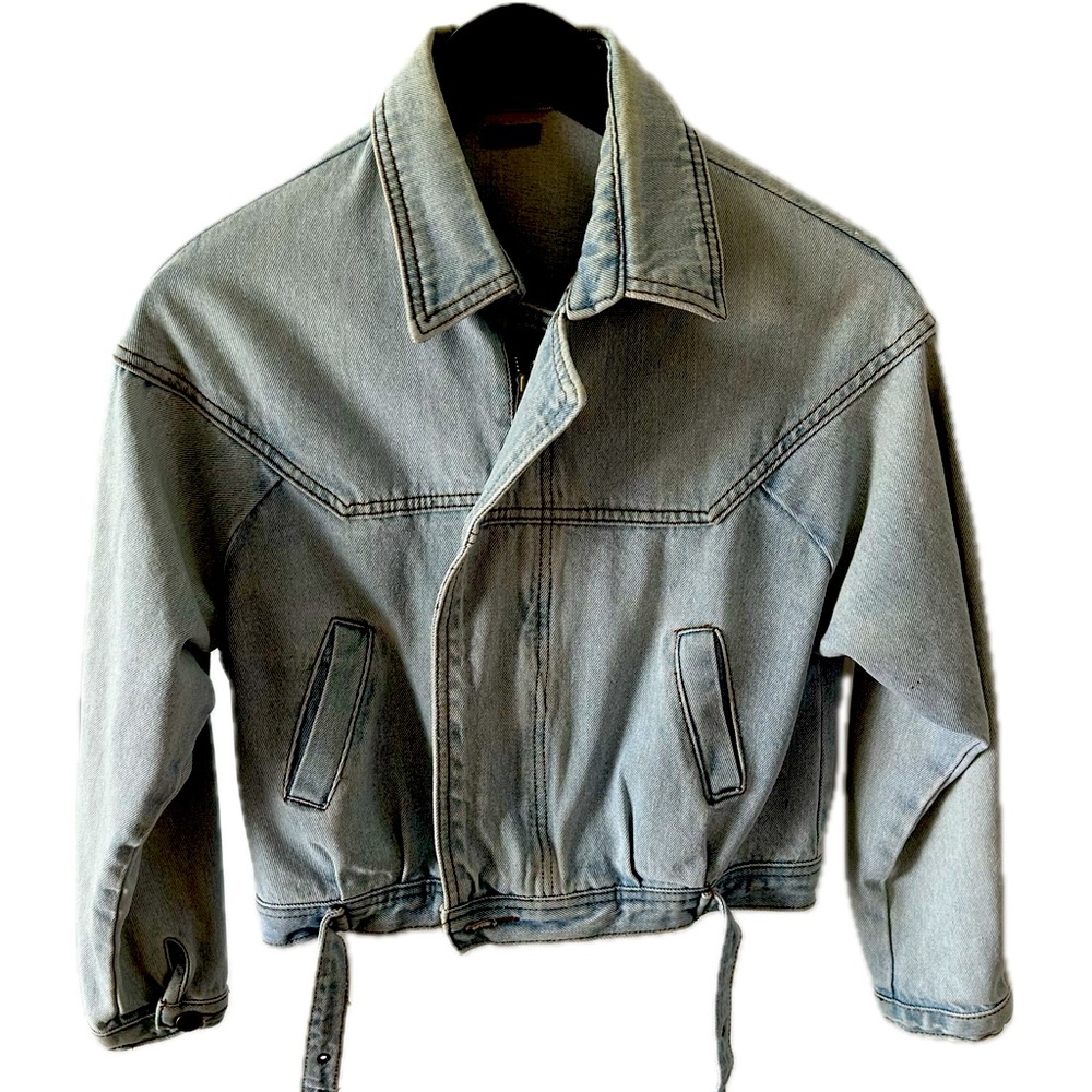 PYT 80s inspired Denim Jacket - Picture 2 of 7